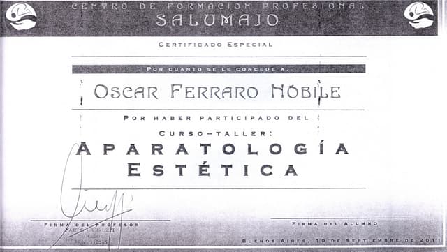 Certificado en aparatología estética y tratamientos corporales avanzados