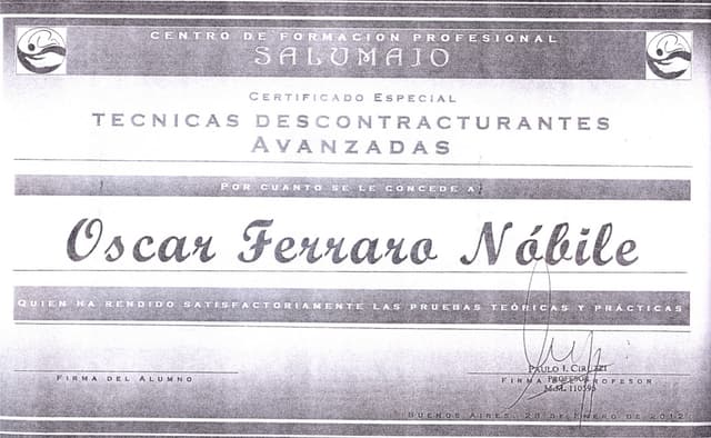 Certificado de masaje descontracturante avanzado - Alivio de tensiones musculares